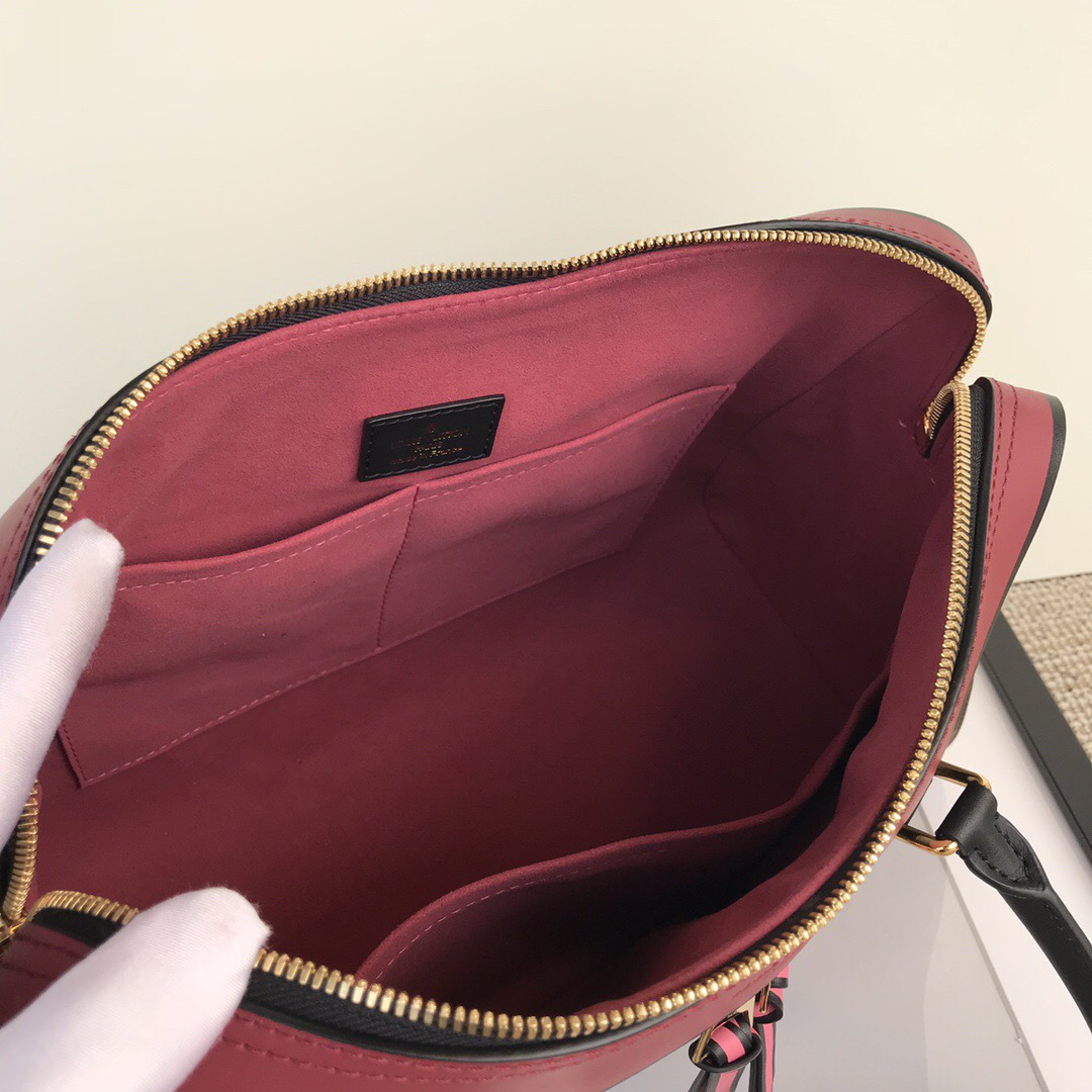 L0vis Vvtt0n Tuileries Monogram Canvas Handbags Rose Red M41456