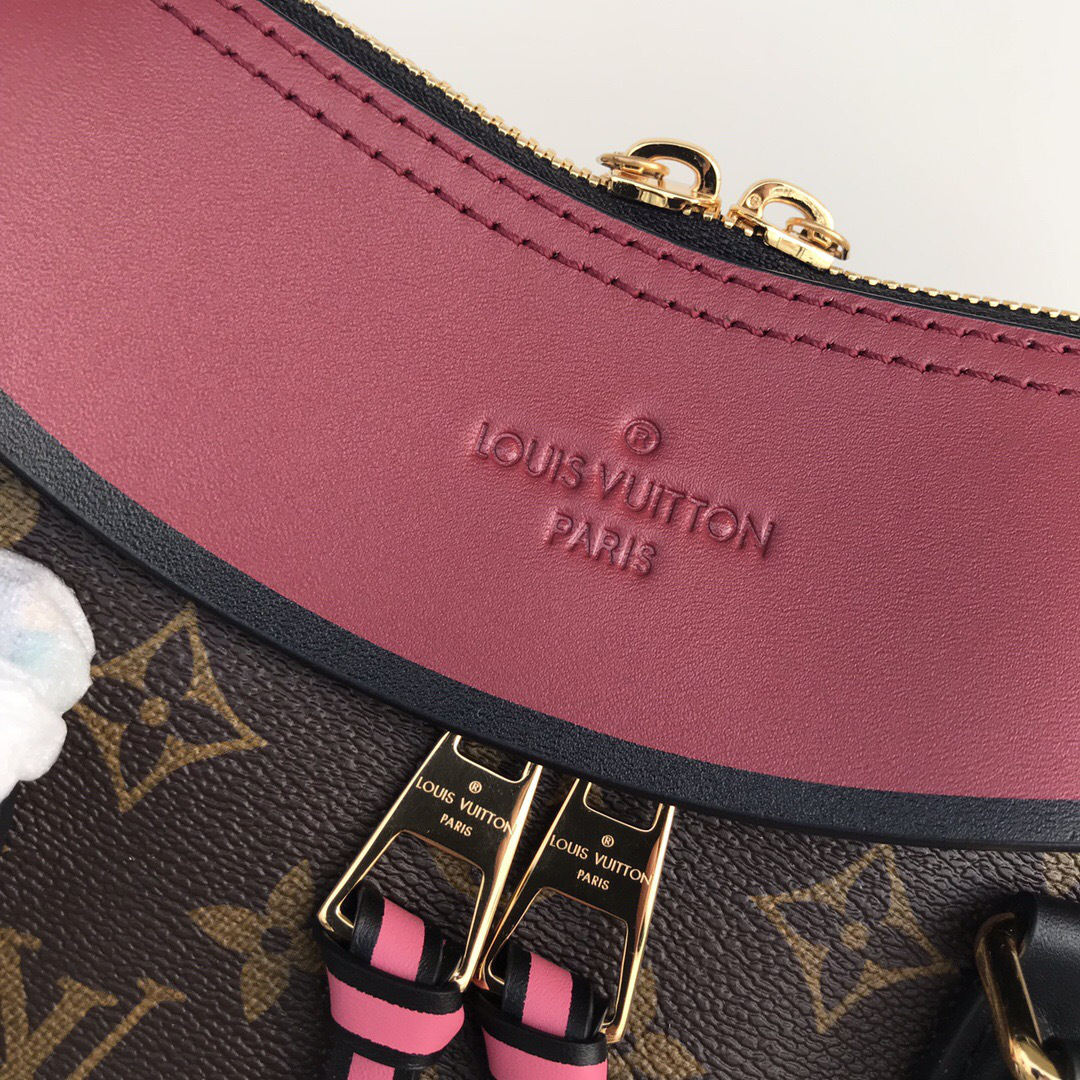 L0vis Vvtt0n Tuileries Monogram Canvas Handbags Rose Red M41456
