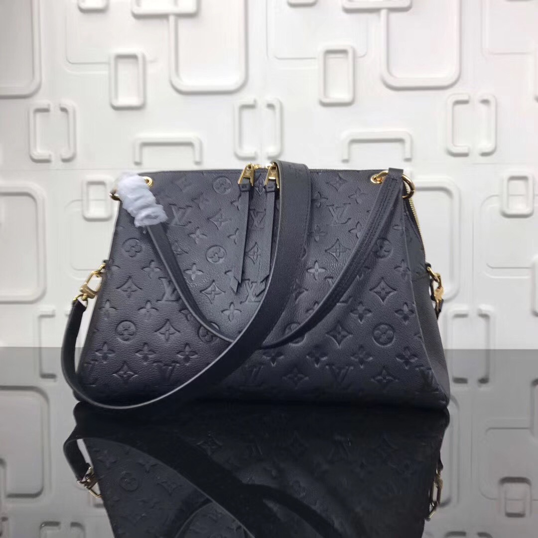 L0vis Vvtt0n Monogram Empreinte Leather Bag Black M43719