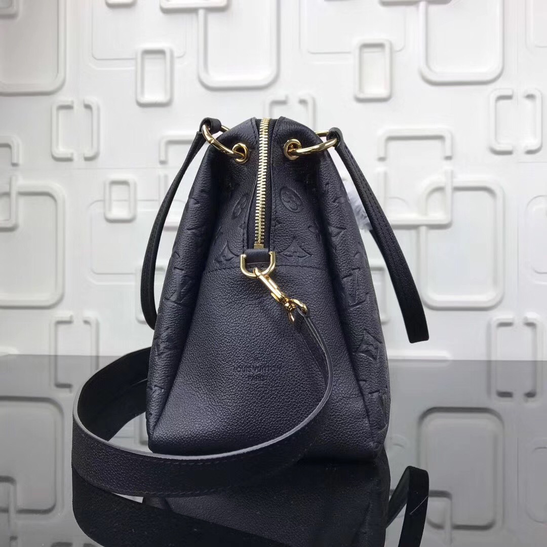 L0vis Vvtt0n Monogram Empreinte Leather Bag Black M43719