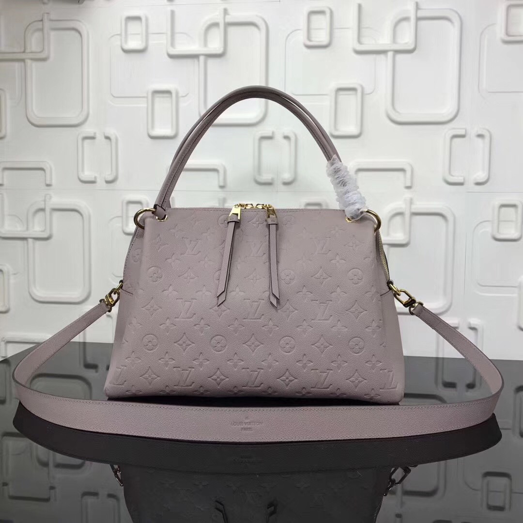 L0vis Vvtt0n Monogram Empreinte Leather Bag Light Pink M43719