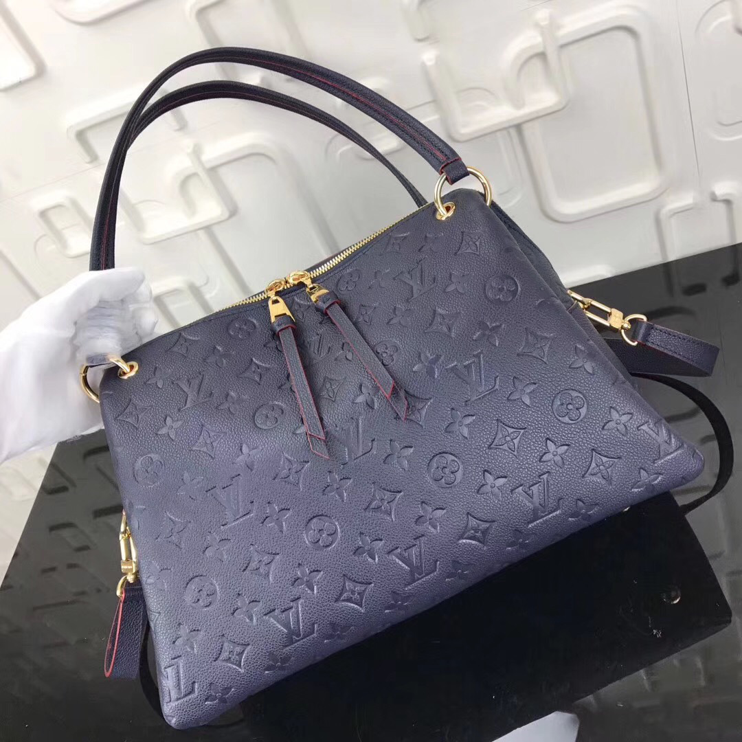 L0vis Vvtt0n Monogram Empreinte Leather Bag Blue M43719