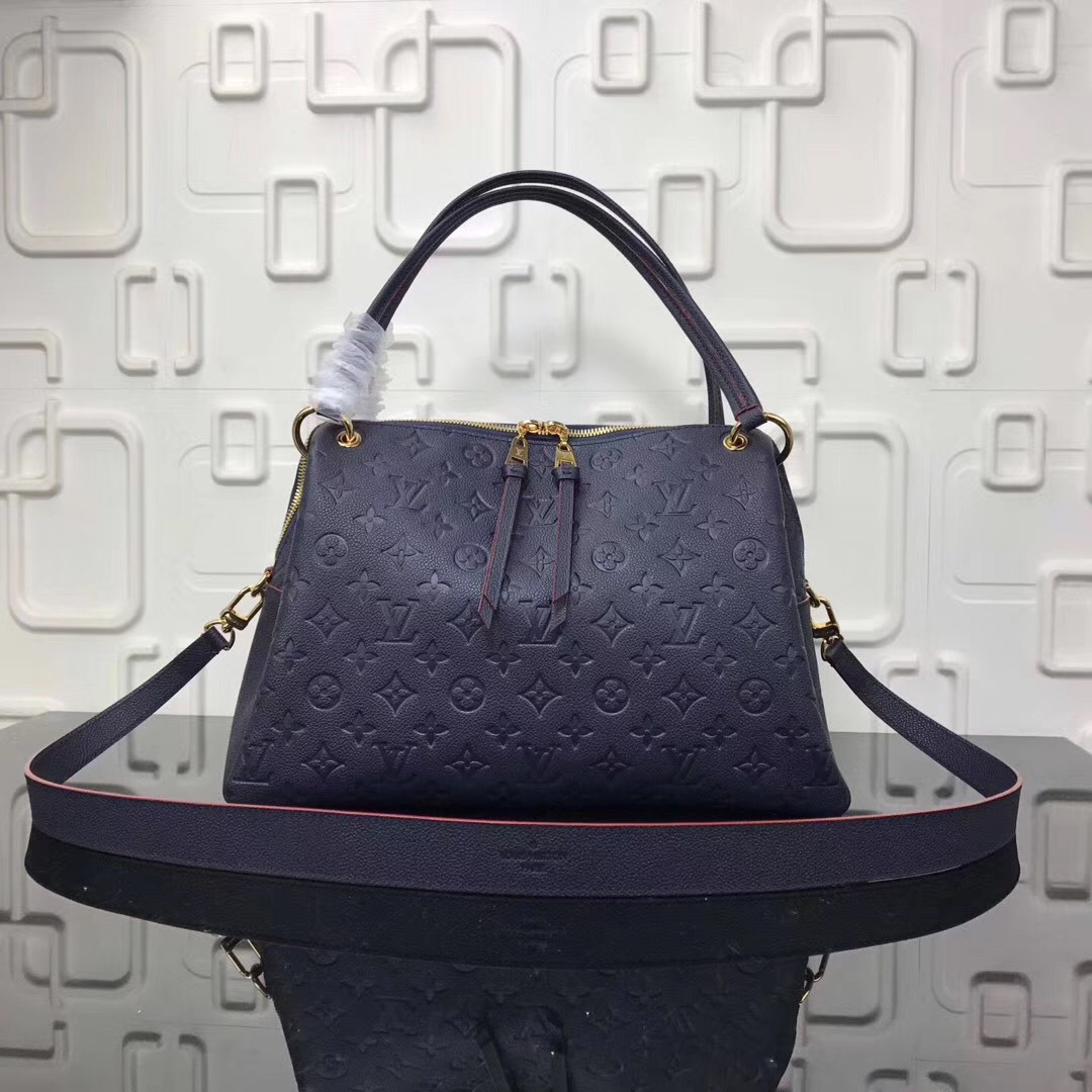 L0vis Vvtt0n Monogram Empreinte Leather Bag Blue M43719