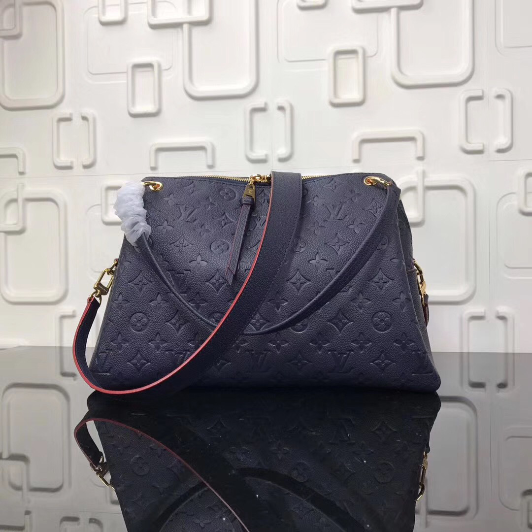 L0vis Vvtt0n Monogram Empreinte Leather Bag Blue M43719