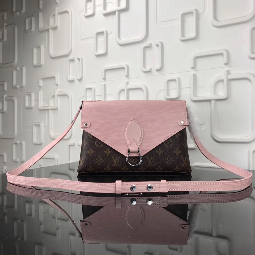 L0vis Vvtt0n Saint Michel Monogram Epi Leather Bag With Pink M44033