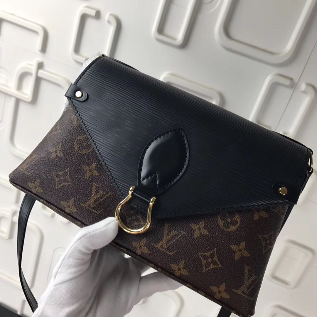 L0vis Vvtt0n Saint Michel Monogram Epi Leather Bag With Black M44033