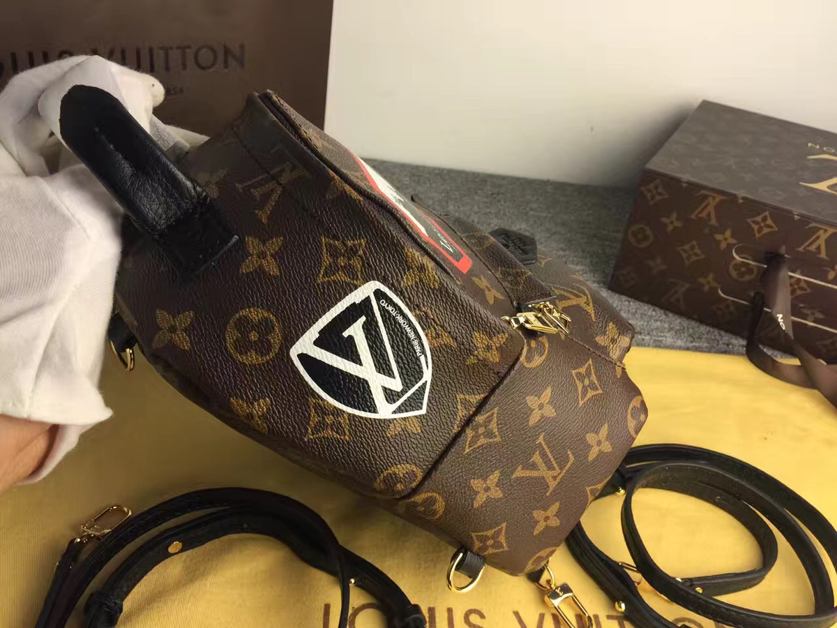 L0vis Vvtt0n Palm Springs MiniCanvas Leather Backpack M41562