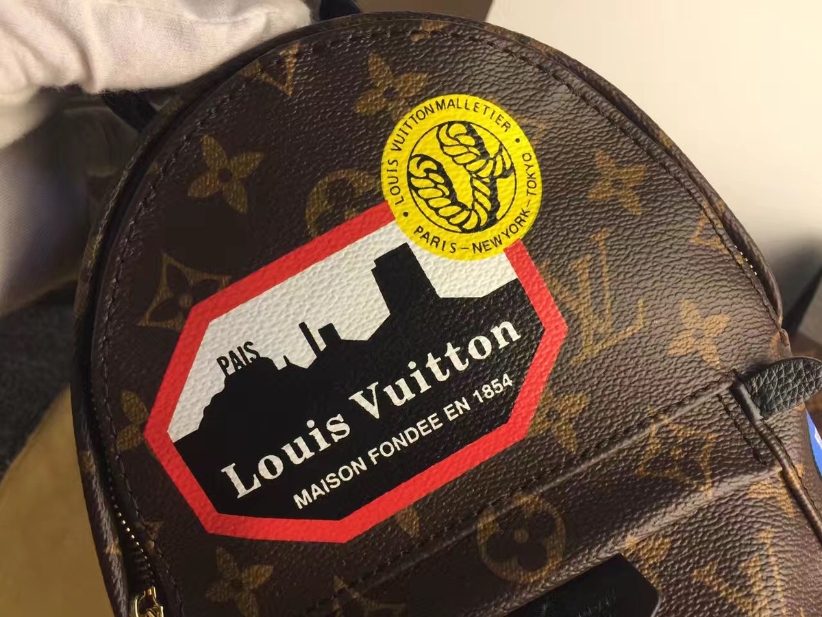 L0vis Vvtt0n Palm Springs MiniCanvas Leather Backpack M41562