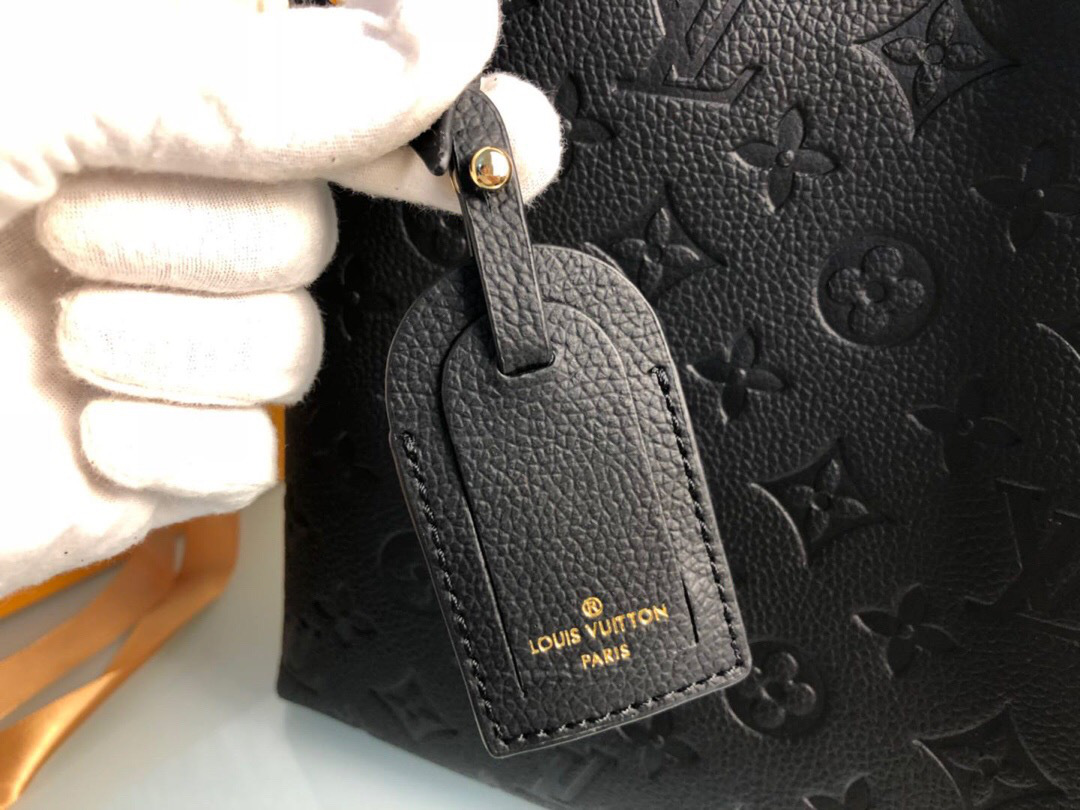 L0vis Vvtt0n Monogram Empreinte Leather Handbags M43758 Black