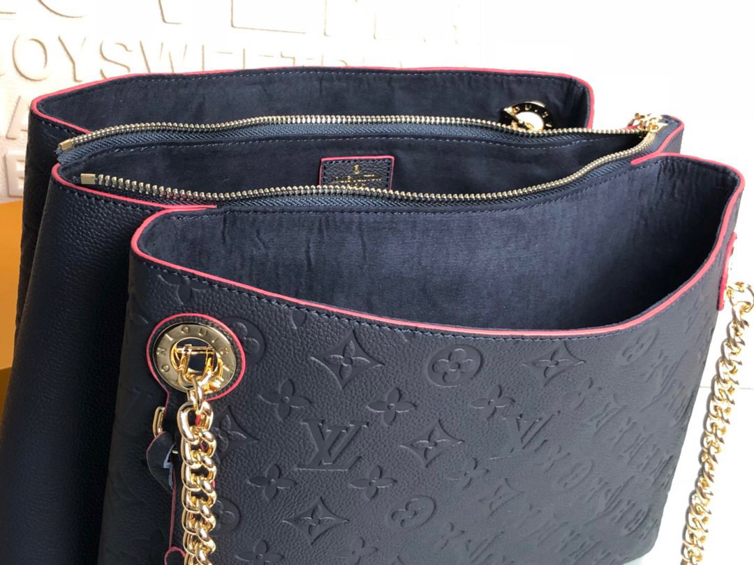 L0vis Vvtt0n Monogram Empreinte Leather Handbags M43758 Navy Blue