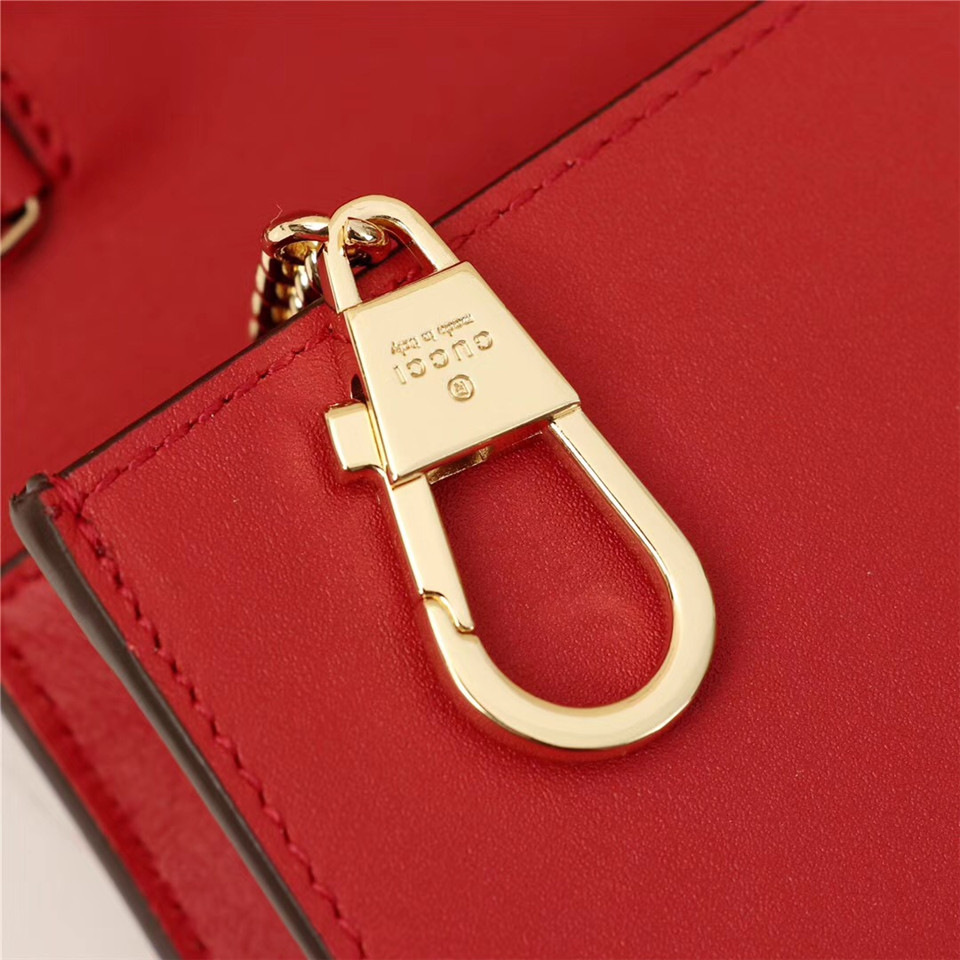 Gvc*1 Sylvie Leather S*per Mini Bag Red 484646