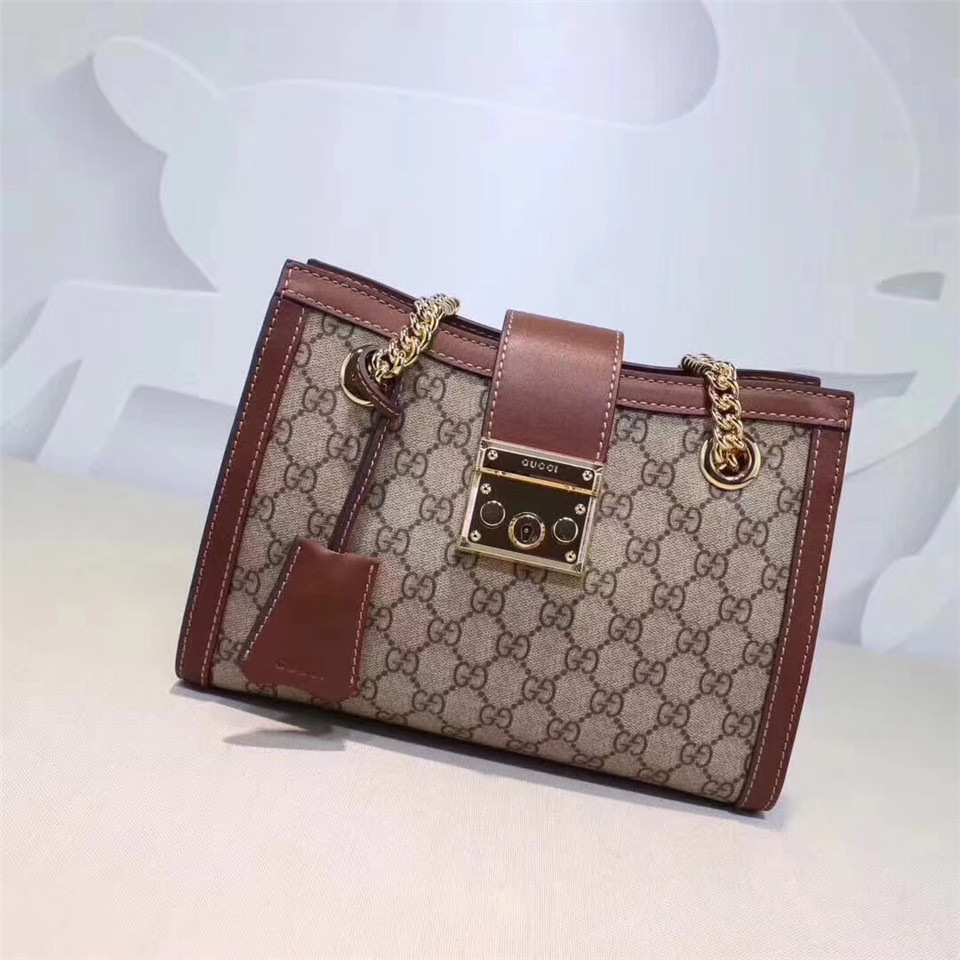 Gvc*1 Padlock small shoulder bag 498156 Brown