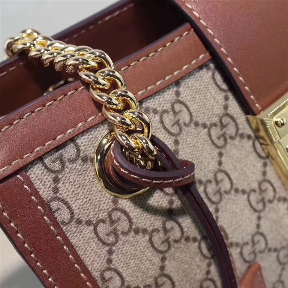 Gvc*1 Padlock small shoulder bag 498156 Brown