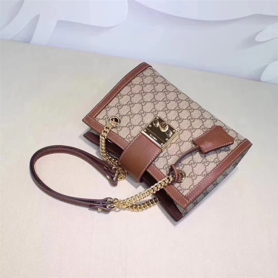 Gvc*1 Padlock small shoulder bag 498156 Brown