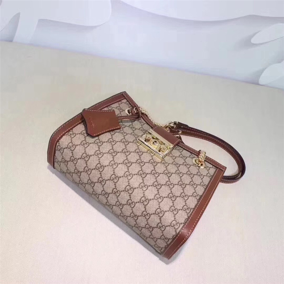 Gvc*1 Padlock small shoulder bag 498156 Brown