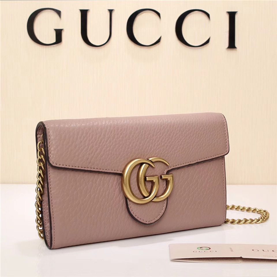 Gvc*1 Marmont leather mini chain bag 401232 Pink