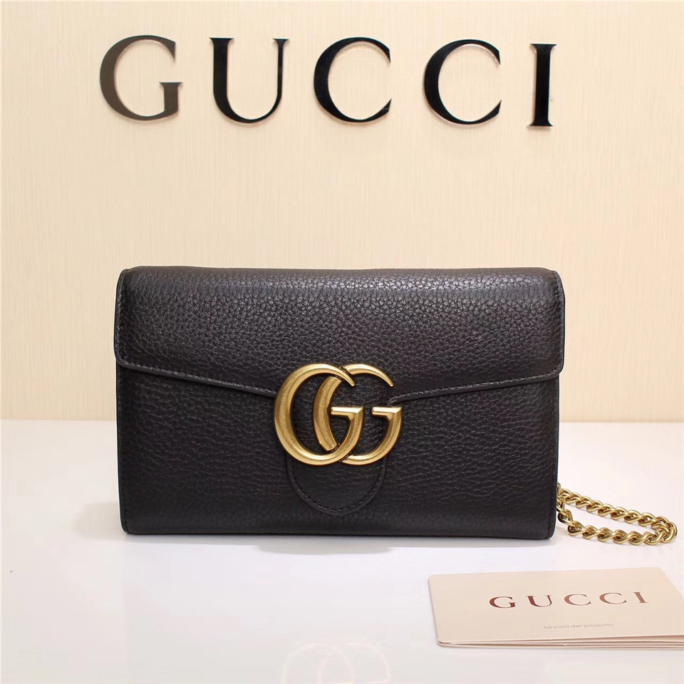 Gvc*1 Marmont leather mini chain bag 401232 Black
