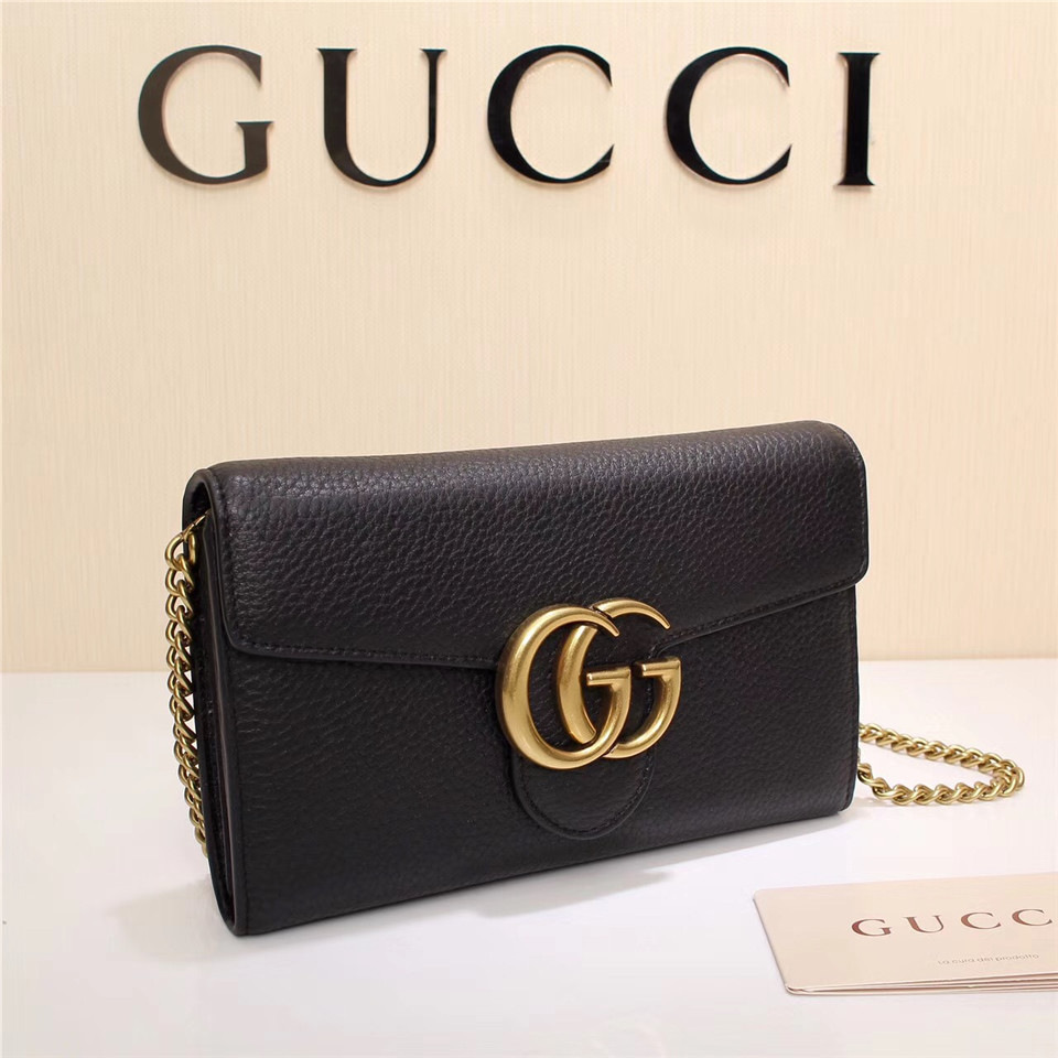 Gvc*1 Marmont leather mini chain bag 401232 Black