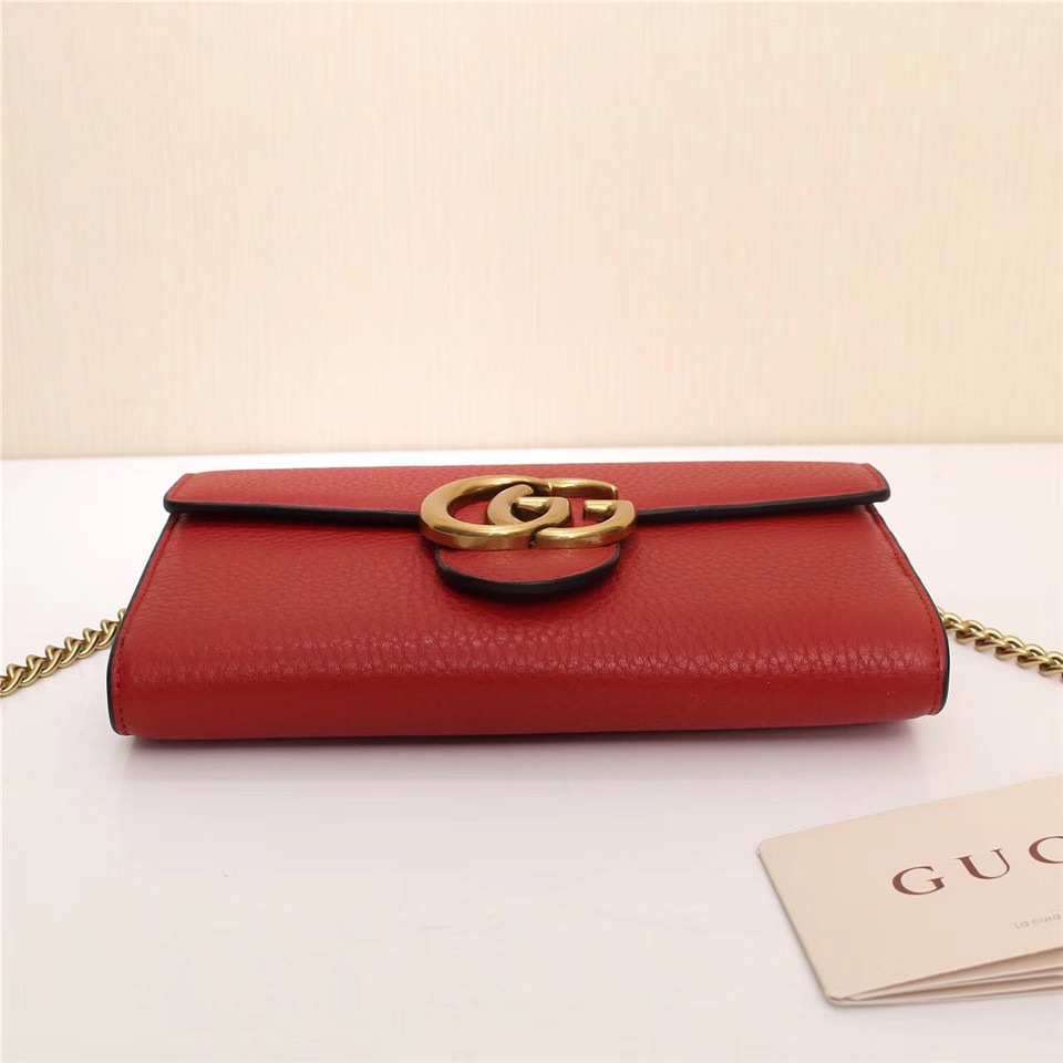 Gvc*1 Marmont leather mini chain bag 401232 Red