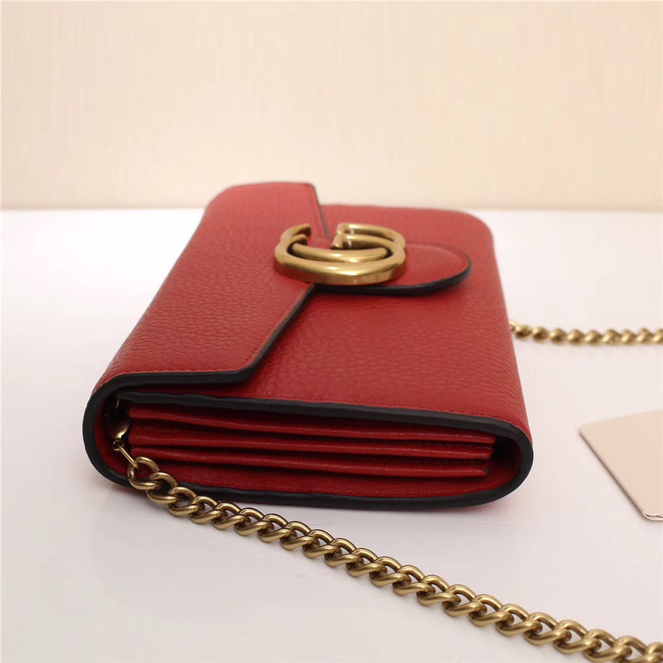 Gvc*1 Marmont leather mini chain bag 401232 Red