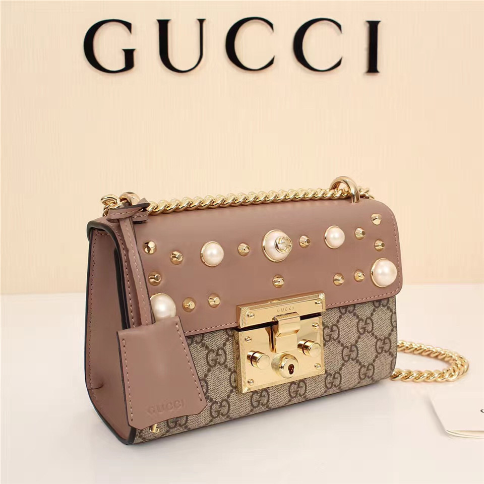 Gvc*1 Padlock Bee Star small shoulder bag 432182 Pink