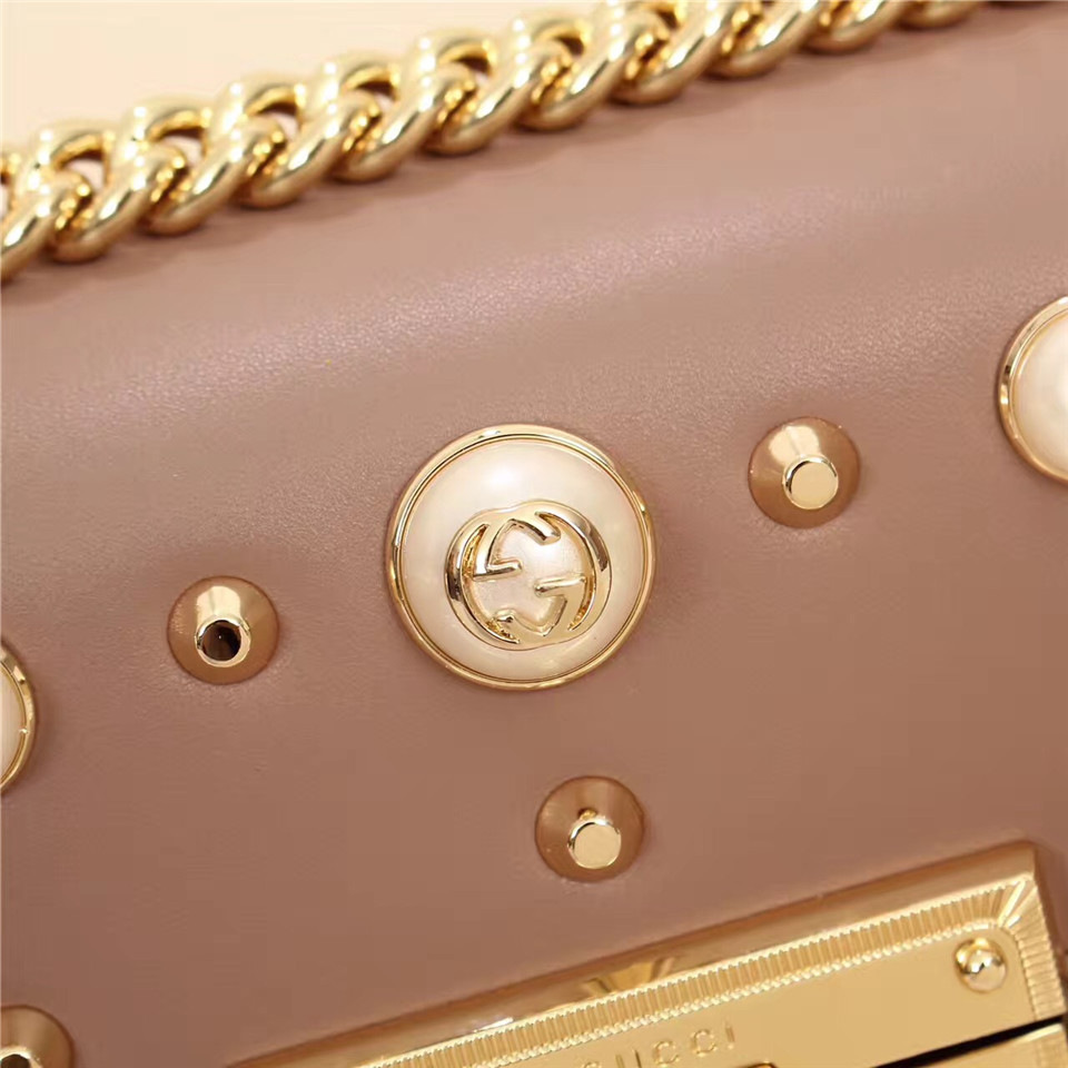 Gvc*1 Padlock Bee Star small shoulder bag 432182 Pink