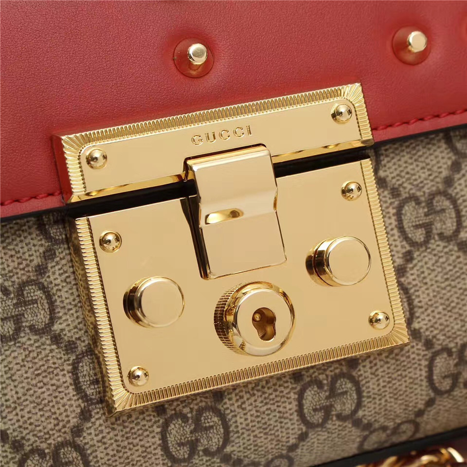 Gvc*1 Padlock Bee Star small shoulder bag 432182 Red