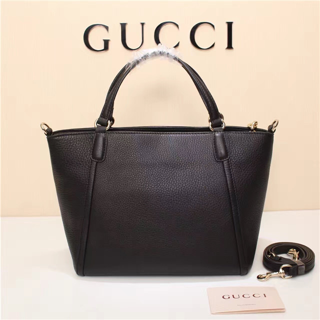 Gvc*1 369176 Soho Tote Bag Women leather Shoulder Bag Black