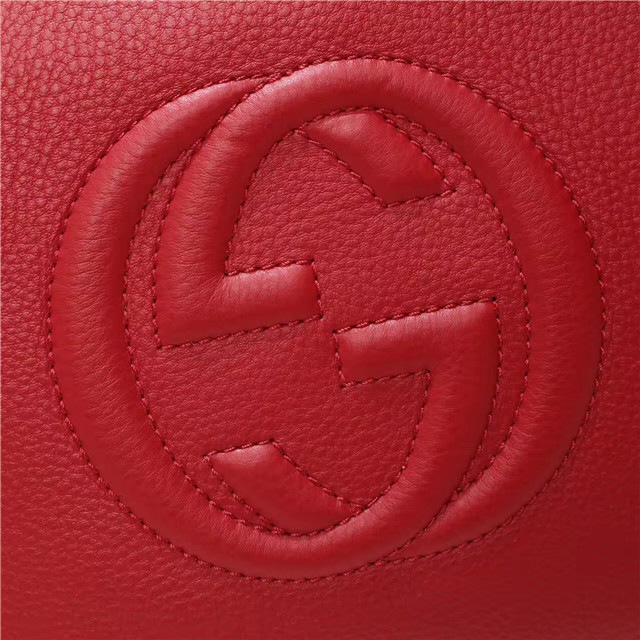 Gvc*1 369176 Soho Tote Bag Women leather Shoulder Bag Red