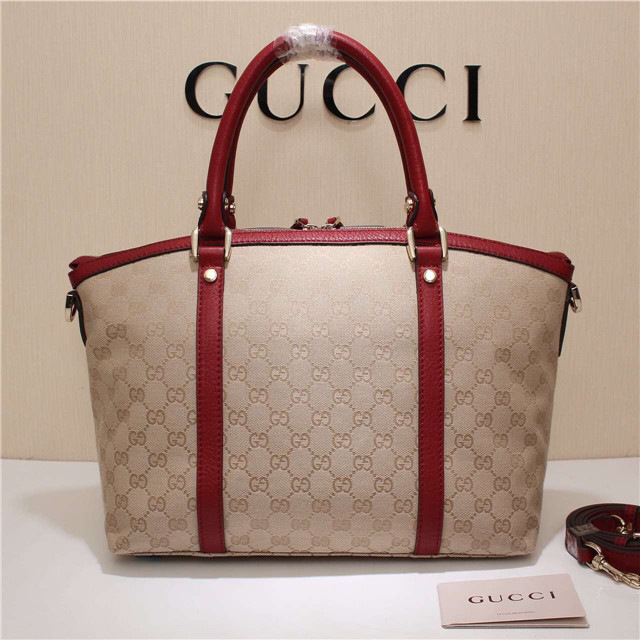 Gvc*1 341503 Nylon Large Convertible Tote Bag Red