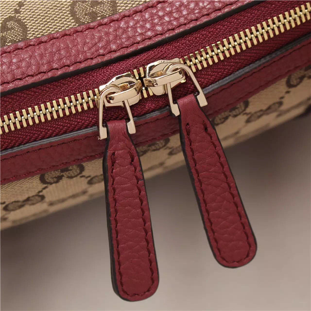 Gvc*1 341503 Nylon Large Convertible Tote Bag Wine Red