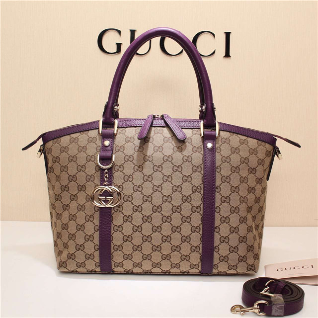 Gvc*1 341503 Nylon Large Convertible Tote Bag Purple