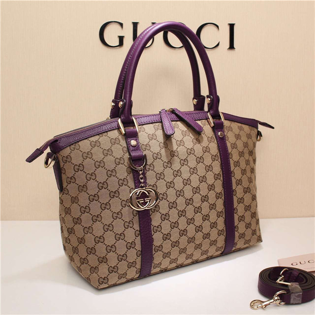 Gvc*1 341503 Nylon Large Convertible Tote Bag Purple