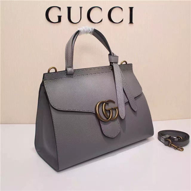 Gvc*1 Marmont small top handle bag 421890 Gray