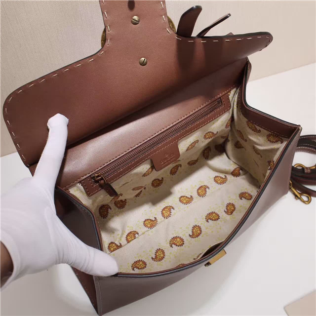 Gvc*1 Marmont small top handle bag 421890 Brown