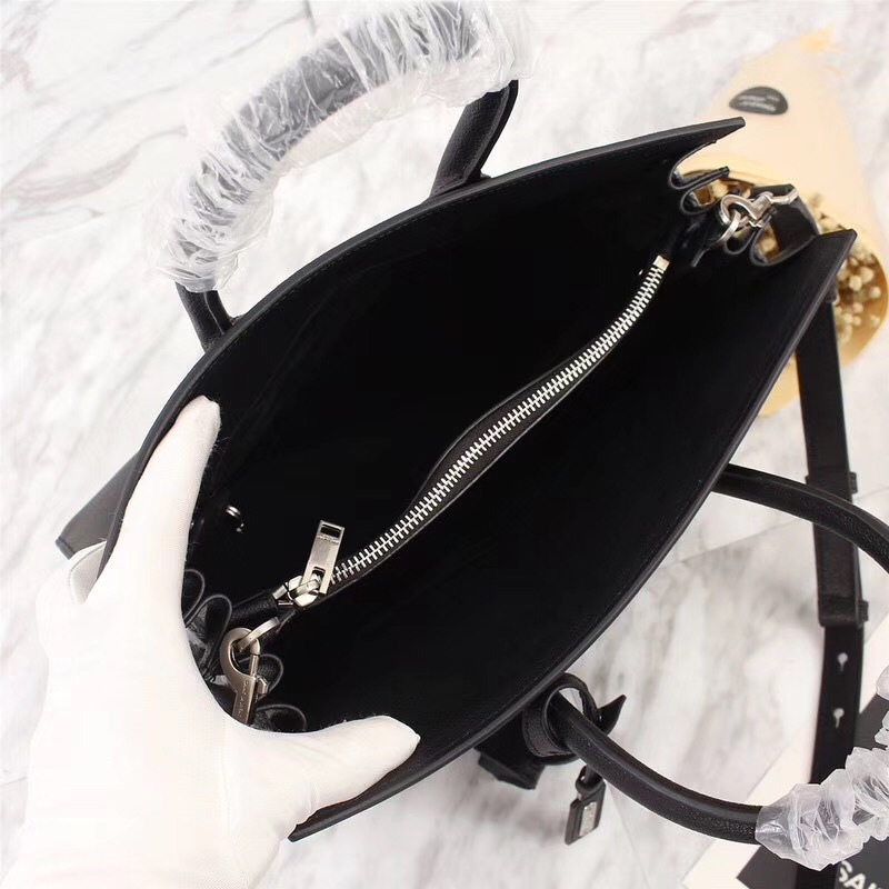 Y51 Original Leather Women Handbag Black