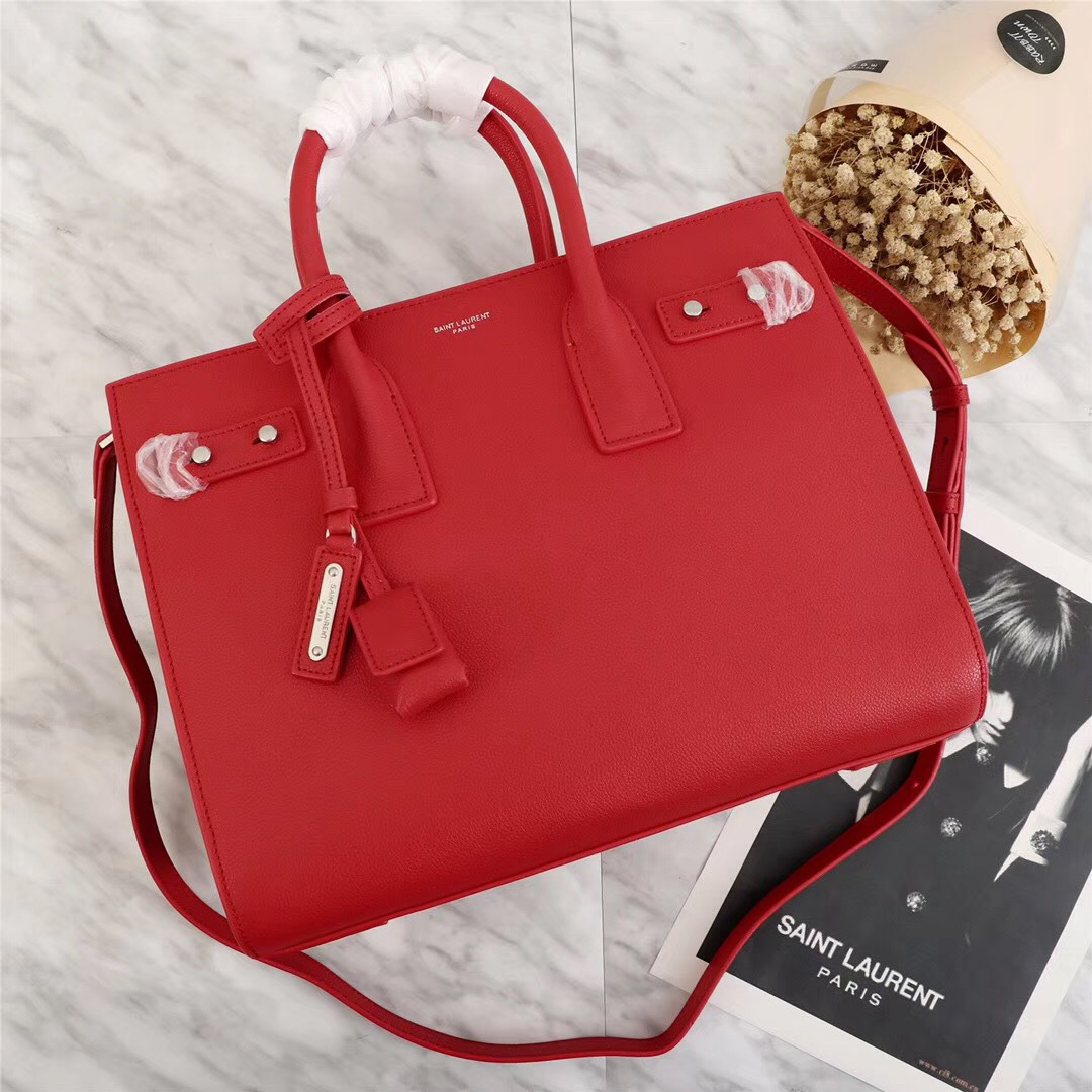 Y51 Original Leather Women Handbag Red color