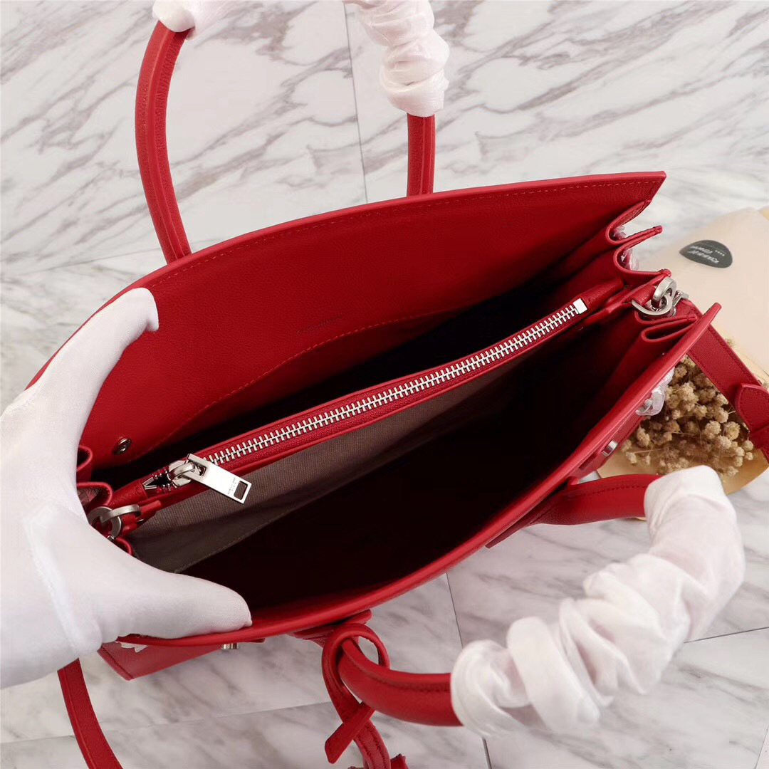 Y51 Original Leather Women Handbag Red color