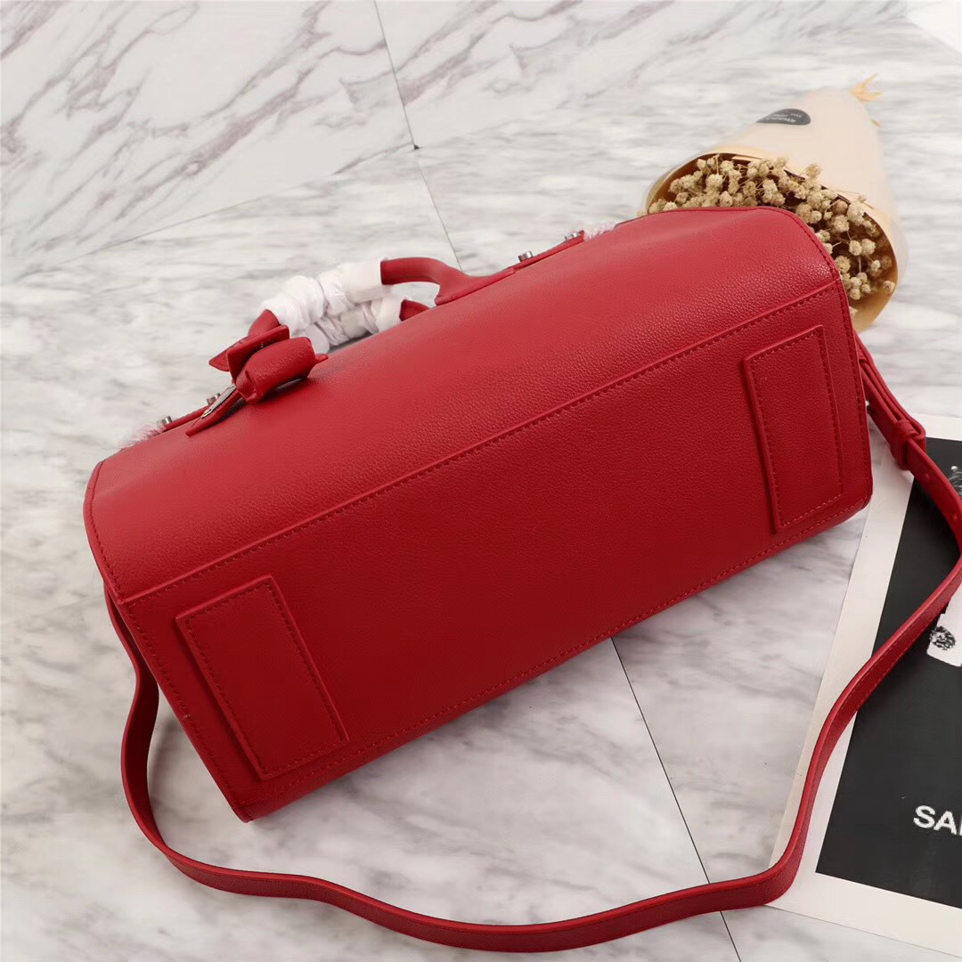 Y51 Original Leather Women Handbag Red color