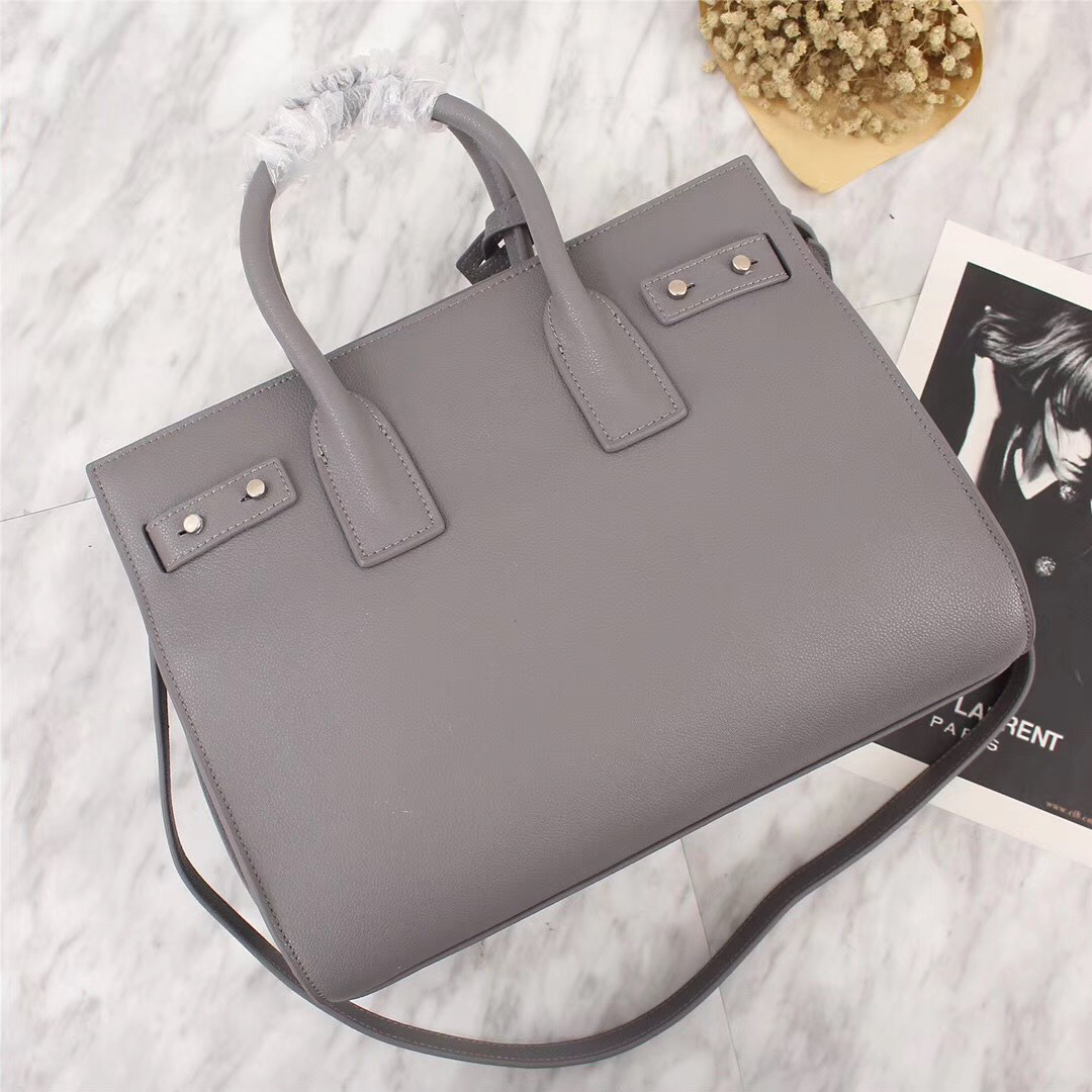 Y51 Original Leather Women Handbag Gray
