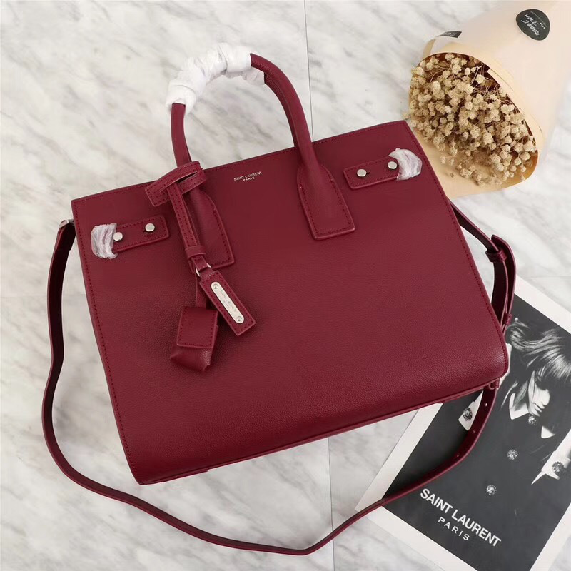 Y51 Original Leather Women Handbag Wine Red