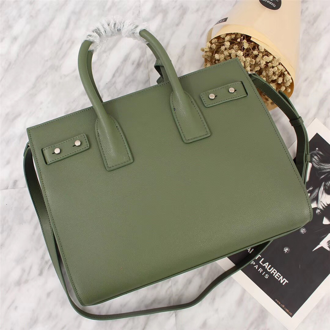 Y51 Original Leather Women Handbag Green