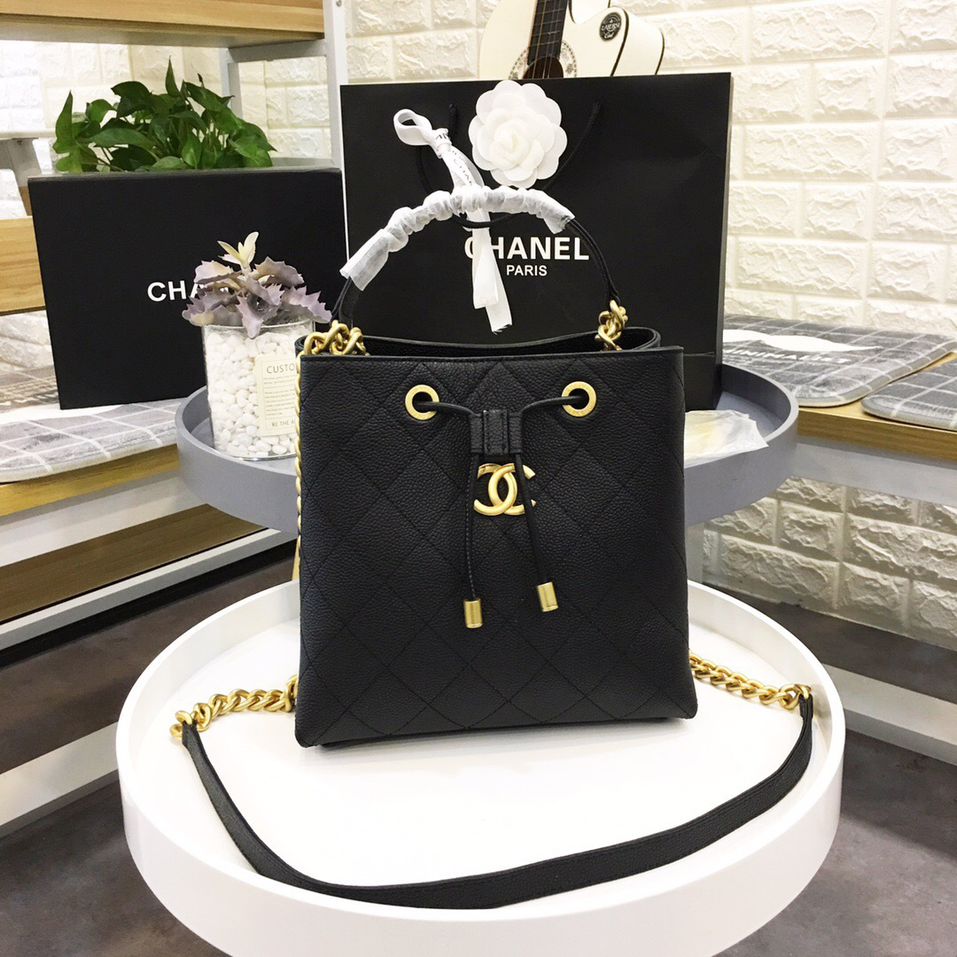 Ch**el Womens Shoulder Bags Black AS0310