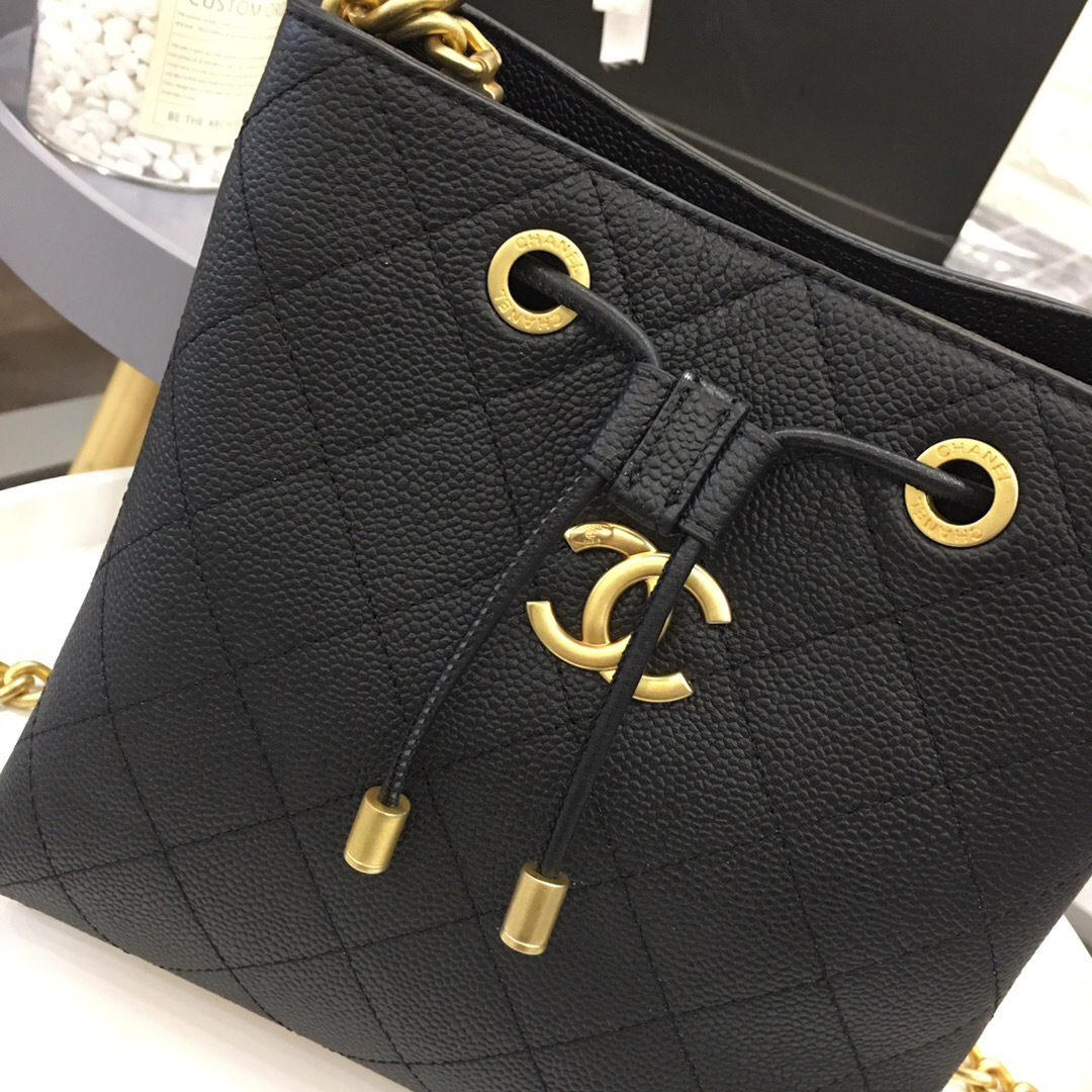 Ch**el Womens Shoulder Bags Black AS0310