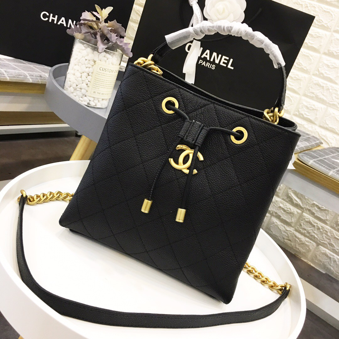 Ch**el Womens Shoulder Bags Black AS0310