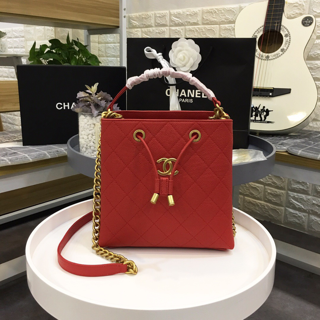 Ch**el Womens Shoulder Bags Red AS0310