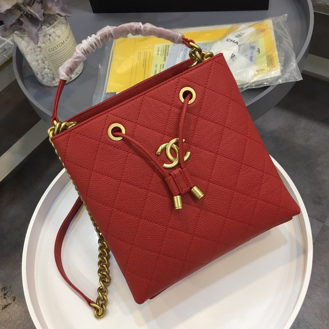 Ch**el Womens Shoulder Bags Red AS0310