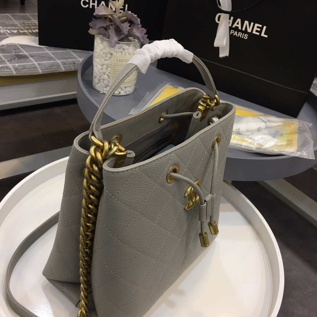 Ch**el Womens Shoulder Bags Gray AS0310