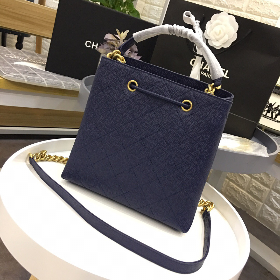 Ch**el Womens Shoulder Bags Blue AS0310