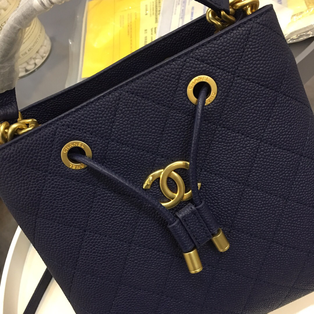 Ch**el Womens Shoulder Bags Blue AS0310